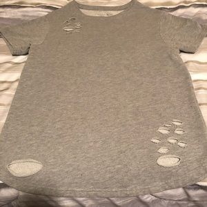 Alphalete distressed short-sleeve